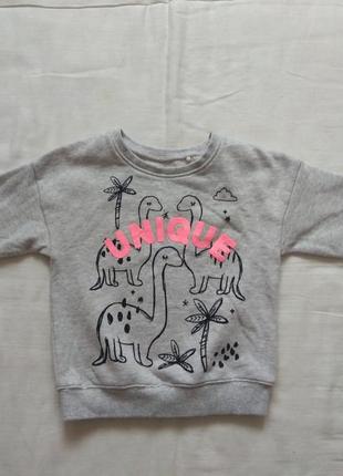 Свитшот на девочку теплый next 12-18 месяцев
