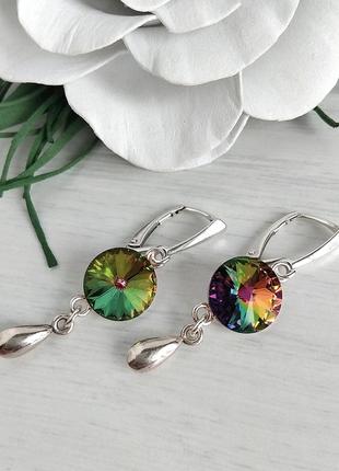 Серьги риво swarovski