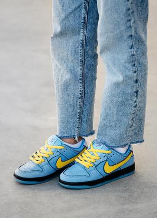 Кросівки nike sb dunk low x powerpuff girls1 фото