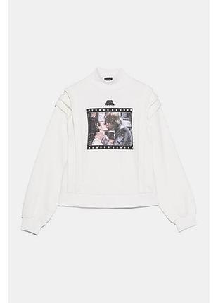 Бiлий свiтшот star wars, zara 6