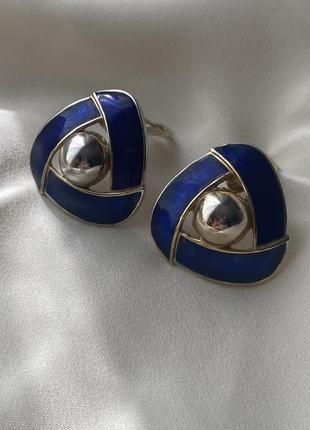 Вінтаж! кліпси, емаль, 1950-60х років