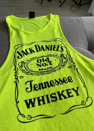 Майка неон jack daniels