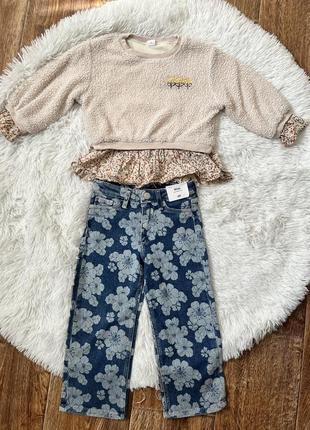 Джинсы hm свитер тедди