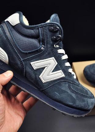 Кроссовки зимние new balance 574 high арт 21543 (унисекс,26-биленс)