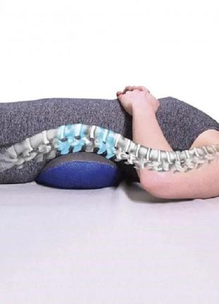 Ортопедична подушка для попереку lumbar support tv one. подушка для попереку з ефектом пам'яті з м'яким тканинним покриттям, що2 фото