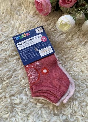 Набор коротких носков для девочки