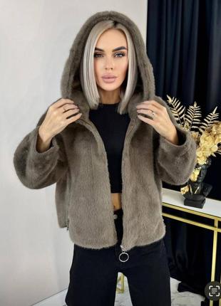 Кардиган женский с капюшоном