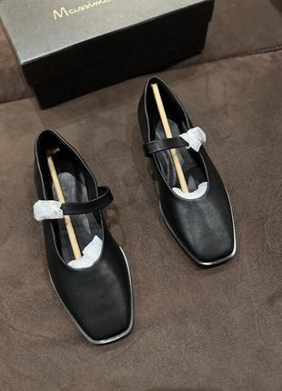 Кожаные балетки massimo dutti