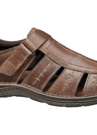 27 см немецкие кожаные сандалии мужские claudio conti сандали