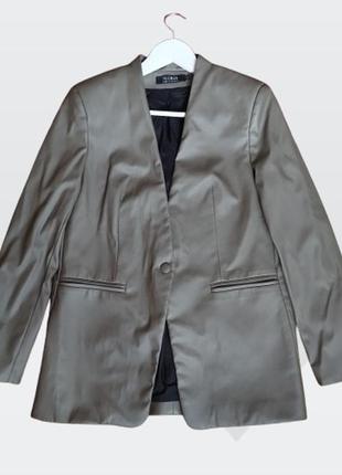 Жакет трендовый экокожа украинского бренда,