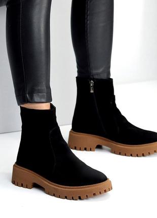 Чоботи жіночі, натуральна шкіра