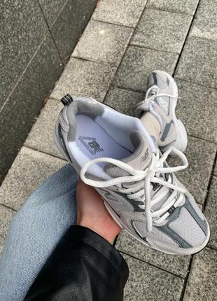 Топовые кроссовки унисекс new balance 530 grey/white5 фото