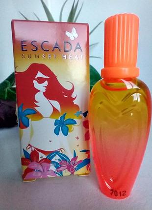 Sunset heat escada миниатюра 4мл снятость редкость