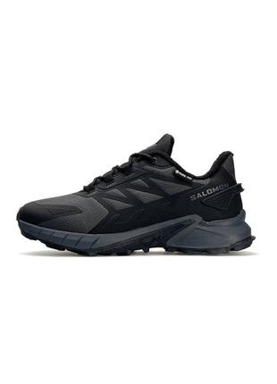 salomon trail running shoes alphacross blast black