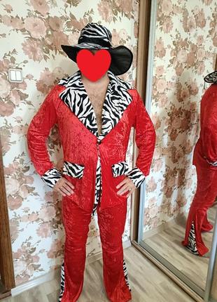 Карнавальный костюм сутенер аниматор косплей . m,l . до 185 см