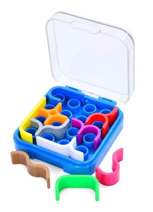 Настольная игра головоломка "iq game toys" iq-11, 10 фигур синий