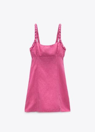 Распродажа платье из льна платья льняное новое коллекционное zara льняное платье