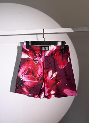 Satin shine patch boxer shorts xs піжамні шорти victoria’s secret вікторія сікрет
