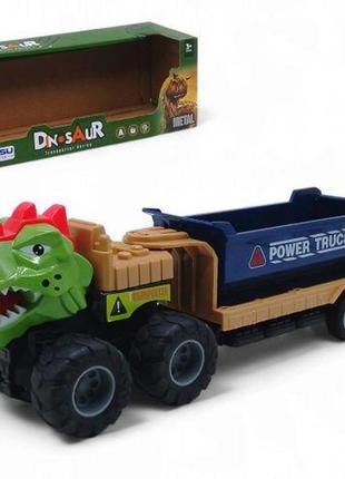 Грузовик-монстр "динозавр", самосвал (зеленый)