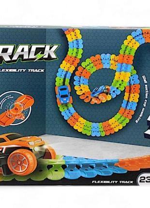 Трек с машинкой на батарейках (237 деталей)