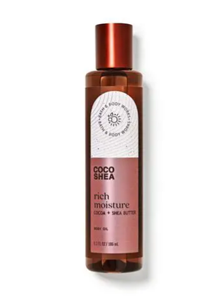Масажна олія для тіла bath and body works coco shea rich moisture 186 мл