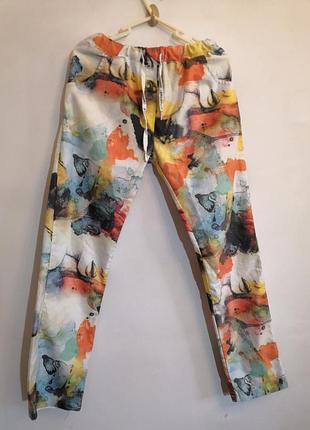 Брюки принт италия