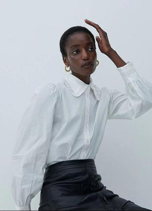 Біла бавовняна блуза reserved 😍 нова колекція