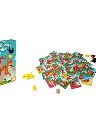 Настільна гра дитяча розвивальна janod "сирна битва" 2-4 гравців 5+ років (j02636)