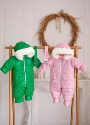 Комбинезон на девочку зимний