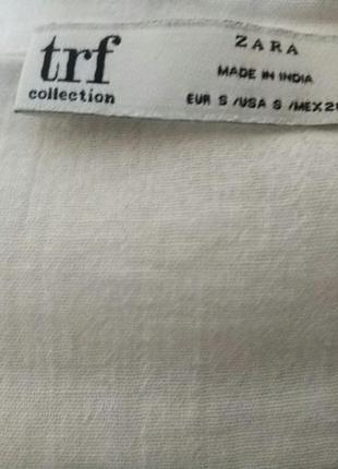 Zara zara trf collection цікава стильна блуза блузка накидка вишиванка вишивка бренд зара zara zara trf collection, р.s7 фото
