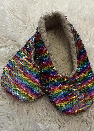 Детские тапки тапочки чешки теплые