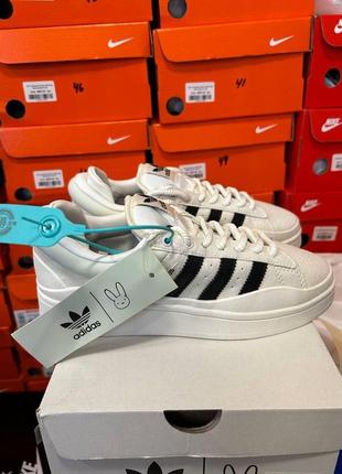 Кроссовки adidas campus x bad bunny white/black qr сканується 38
