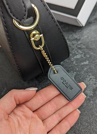 Сумка багет coach коричневый 3