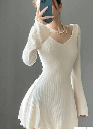 Сукня в рубчик