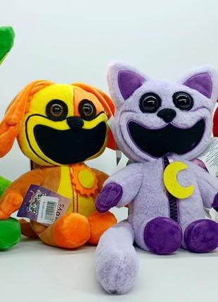 Набір м'яких іграшок поппі плейтайм «усміхнені звірі» 4 персонажі (33 см) 8773452-1-1