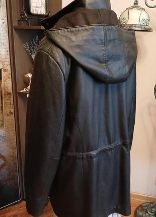 Куртка шкіряна вінтажна тепла натуральна "парка" вінтаж шкіра