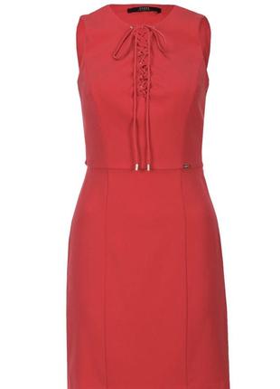 Aura dress платье с шнуровкой оригинал малиновое