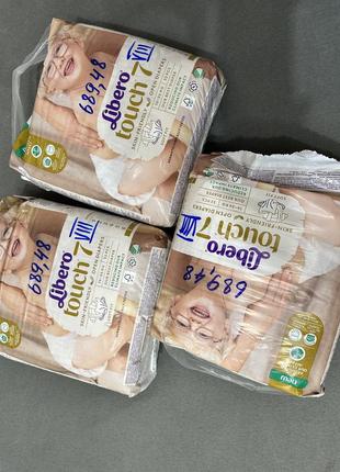 Підгузки дитячі на застібках ліберо 7 зі знижкою нові libero touch 7 16-26 кг 32 штуки