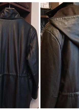 Куртка шкіряна вінтажна тепла натуральна "парка" вінтаж шкіра