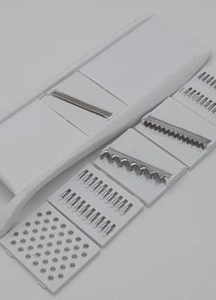 Овощерезка универсальная терка ручная для овощей с 5 насадками многофункциональная кухонная variomarket