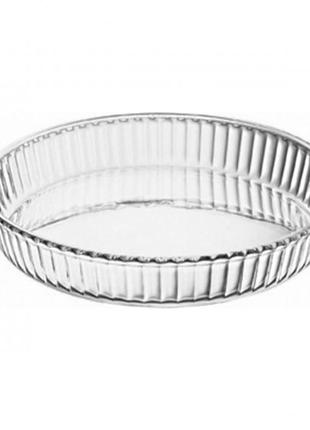 Стеклянный жаропрочный противень для выпечки в духовке форма для запекания d 32 cm 2,95 л variomarket