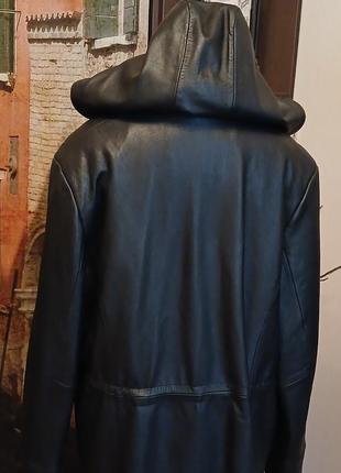 Куртка шкіряна вінтажна тепла натуральна "парка" вінтаж шкіра