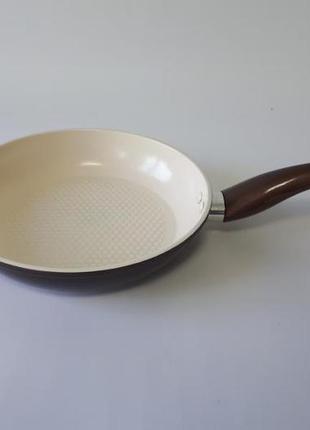 Сковорода для жарки с антипригарным керамическим покрытием без крышки d 23 cm h 5 cm l 39 cm variomarket