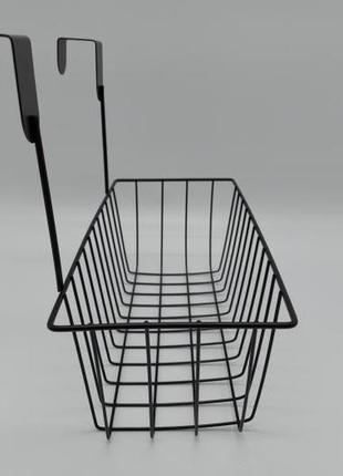 Кошик навісна полку сітчаста металева навісна органайзер ящики і корзини для зберігання variomarket3 фото