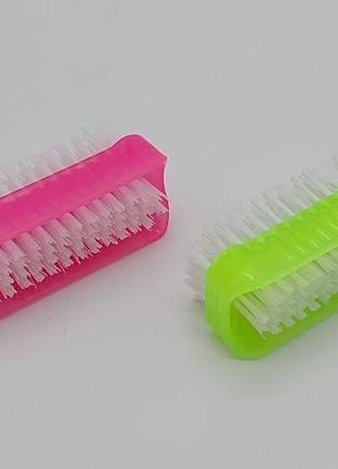 Щетка для мытья рук двухсторонняя пластиковая набор 2 штуки 8*3 cm variomarket