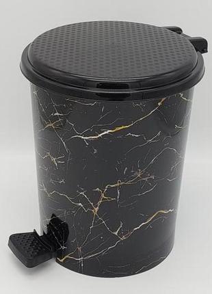 Ведро для мусора с педалью мусорное ведро с крышкой пластиковое №2 №365 elif d 22 cm h...