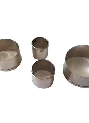 Форма для випічки печива каттер вирубка металева коло в наборі 4 штуки variomarket