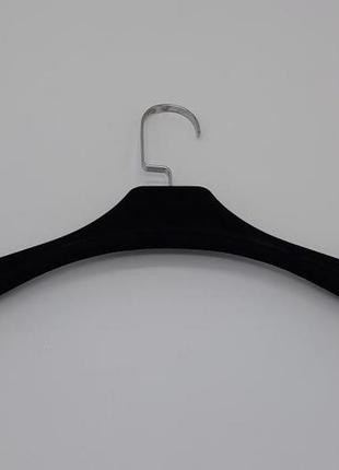 Вешалки плечики для верхней одежды тремпеля пластиковые мягкие с велюровым покрытием l...