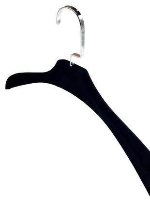 Вешалки плечики для верхней одежды тремпеля пластиковые мягкие с велюровым покрытием l...