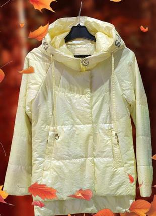 Демісезонна утеплена куртка плащівка перламутрова підліткова на дівчинку, модні дитячі осінні курточки дитячий світ